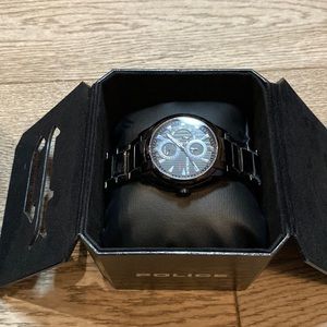 Police Men’s Independence Watch in Black